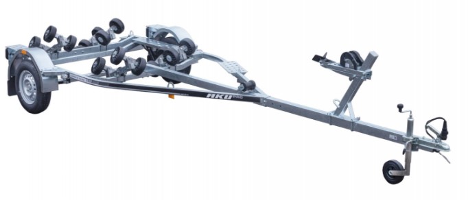 AKU BX750-LW PRO multirulla jarruton traileri/leveä